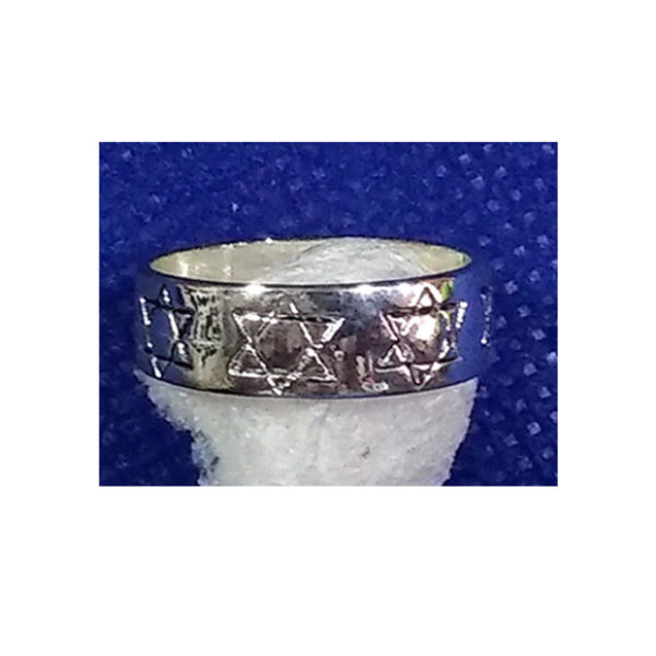 Anillos metal plateado Maguen
