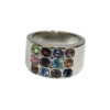 Anillo metal Leví (piedras 2 x 1.5 ctms.)