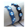 Pulseras trenzadas de color azul