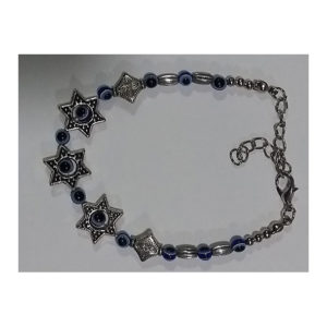 Pulsera Maguen David ojos azules