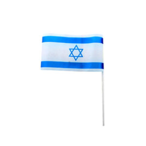 Bandera plástica con hasta pitillo
