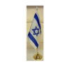 Bandera tela con mástil dorado