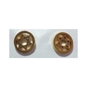 Aretes topos Maguen circulo acero