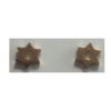 Aretes topos Maguen David dorados