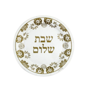 Plato desechable Shabat Shalom