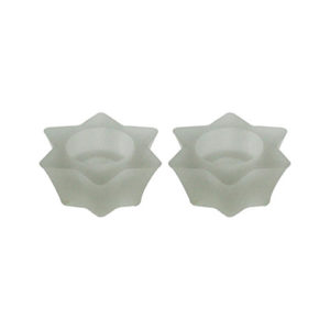 Candelabros Shabat vidrio Maguen mate