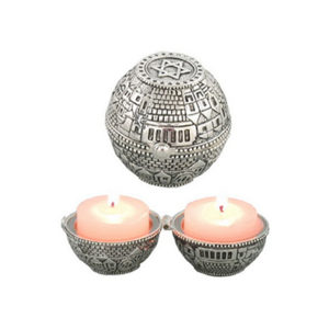 Candelabro nikel Shabat Maguen para viajeros