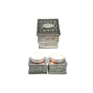 Candelabro Shabat viajero nikel