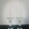 Candelabro de cristal Cuadrado 17 cms