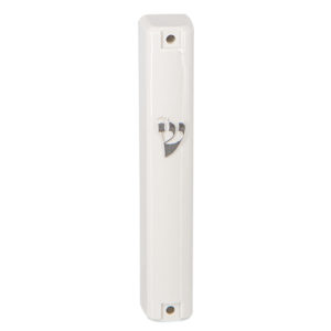 Mezuza blanca  acrilica 12ctms