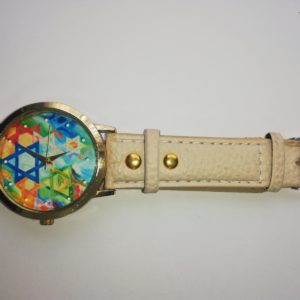 Reloj de pulso en cuero sintético Magüen David Colores