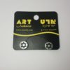 Aretes de seguridad Magüen David plateado acero #3