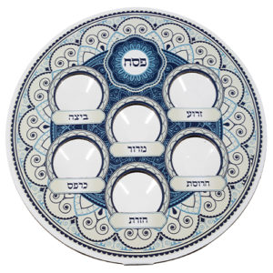 Plato Pesaj plástico cartón azul  38 ctms.