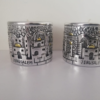 Candelabros en resina alto relieve Jerusalem