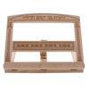 Atril madera hojas y columnas 33 x 26 ctms.