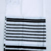 Talit gadol  Lino Rayas negras  # 55