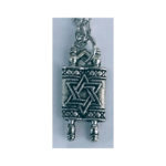 Dije Sefer Toráh Acero plateado