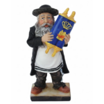 Rabino con Toráh Polyresina 11 Cmts.