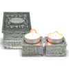 Candelabro Shabat viajero nikel  Shabat Kodesh 5 ctms.
