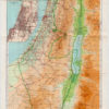 Afiche mapa Israel 85 x 35 ctms.
