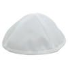Kipá satín blanca 20 ctms