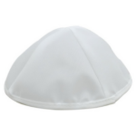 Kipá satín blanca 20 ctms