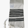 Talit Gadol No.80 Rayas negras 100% Lana 215 x 173 ctms