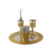 Set Havdalah Shabat  Dorado con Plateado Jerusalem