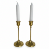 Candelabros Shabat Metálicos dorados 17 ctms