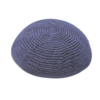 Kipá tejida azul 17 ctms