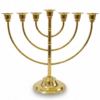Menoráh bronce dorada 26 x 29 ctms.