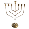 Menoráh bronce dorada 24 x 21 ctms
